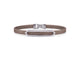 Men's Chocolate Cable Open Arrow ID Bracelet