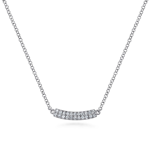 Diamond Bar Necklace
