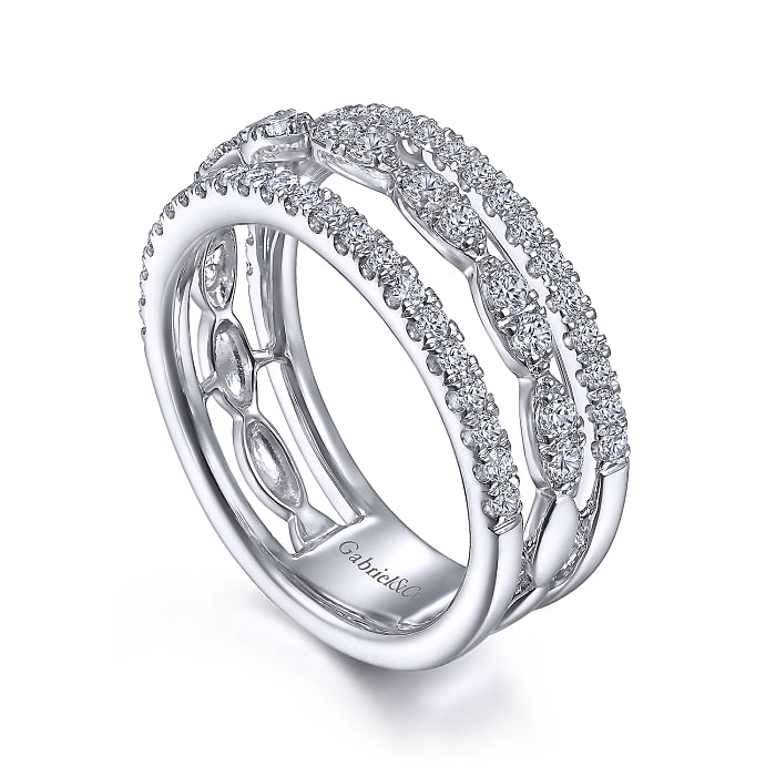 Stacked Diamond Ring