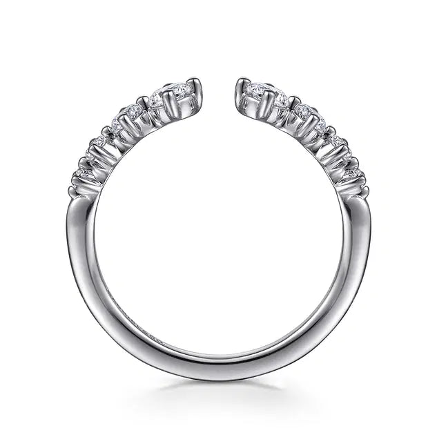 White Gold Open Diamond Anniversary Band