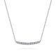 Mixed Diamond Bar Necklace