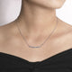 Mixed Diamond Bar Necklace