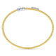 Yellow and White Gold Bujukan Bypass Bracelet with Diamonds