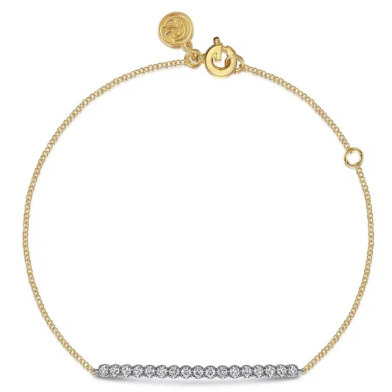 White Sapphire Bar Bracelet
