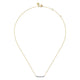 White Sapphire Bar Necklace