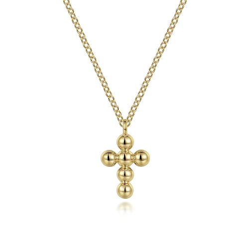 Yellow Gold Bujukan Cross Pendant
