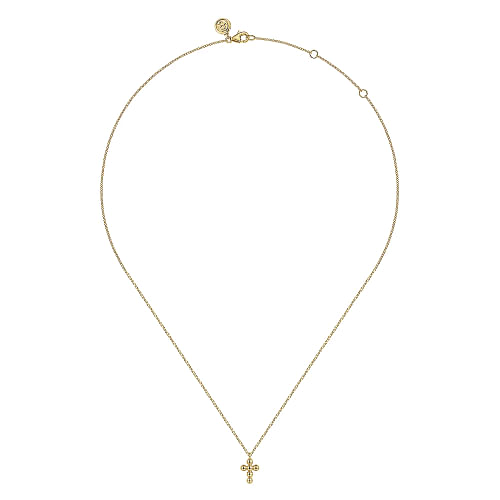 Yellow Gold Bujukan Cross Pendant