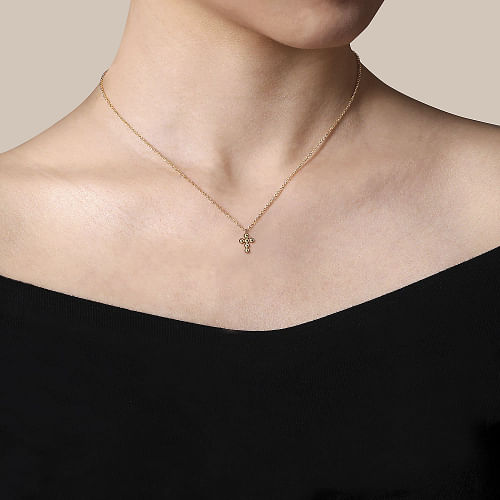 Yellow Gold Bujukan Cross Pendant