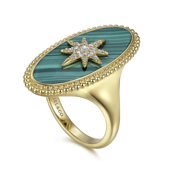 Malachite Signet Ring