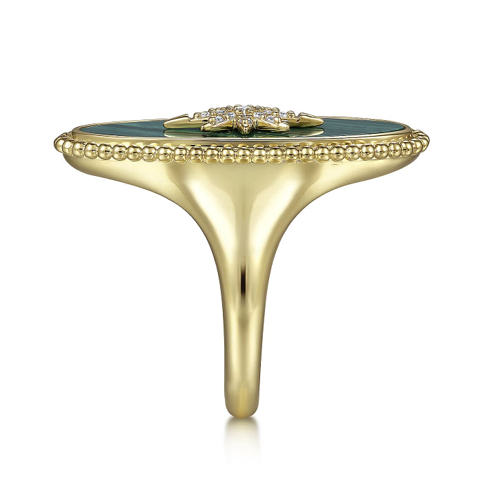 Malachite Signet Ring