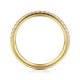 Yellow Gold Pave Diamond Wedding Band
