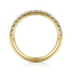 Yellow Gold Pave Diamond Wedding Band