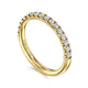 Yellow Gold Pave Diamond Wedding Band