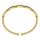 Yellow Gold Diamond and Lapis Bujukan Bangle