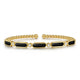 Yellow Gold Diamond and Black Onyx Bujukan Bangle