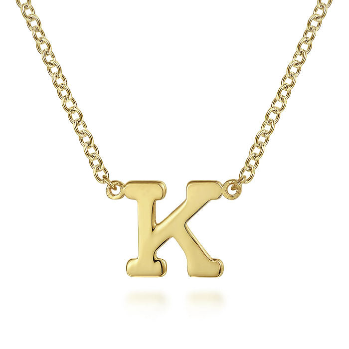 "K" Initial Necklace