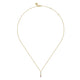 Rainbow Colored Stone Bar Necklace
