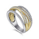 Criss Cross Multi Row Ring