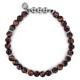 Sterling Silver and 6mm Tiger Eye Beads Bracelet