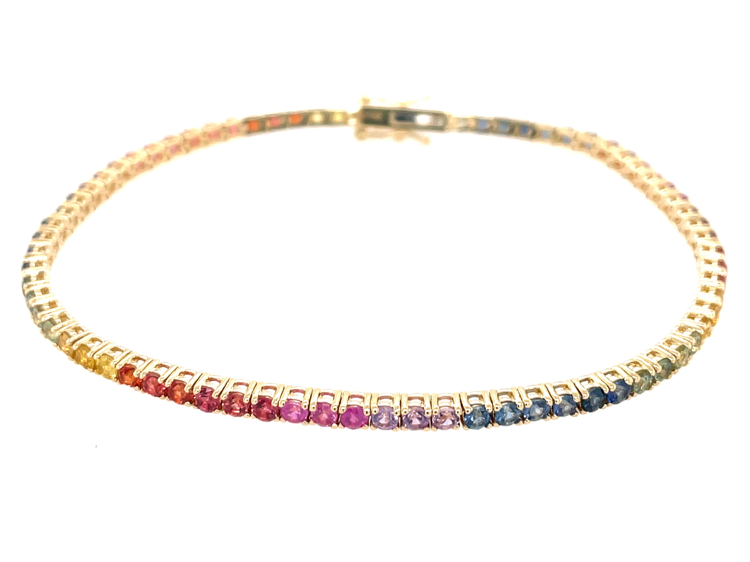 Rainbow Sapphire Bracelet