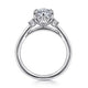 Blaise White Gold Oval Three Stone Diamond Engagement Ring Setting
