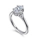 Blaise White Gold Oval Three Stone Diamond Engagement Ring Setting