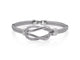 Men's Grey Cable Square Knot Bracelet