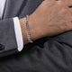Sterling Silver Diamond Cut Link Chain Bracelet