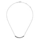 Sterling Silver Black Spinel Bujukan Bar Necklace