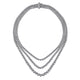 Sterling Silver Bujukan Beads Three Layered Necklace