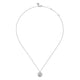 Sterling Silver Diamond Bujukan Initial J Necklace