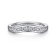 Curved Diamond Wedding Band