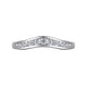 Curved Diamond Wedding Band