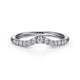 Curved Diamond Wedding Band