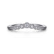 Curved Diamond Wedding Band
