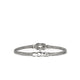 Sterling Silver Pave Diamond Love Knot Bracelet