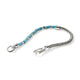 Sterling Silver Chain and Heishi Turquoise Bead Bracelet