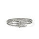 Sterling Silver and Diamond Spear Triple Flex Cuff Bracelet