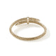 Yellow Gold Pave Diamond Spear Flex Cuff