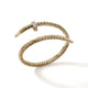Yellow Gold Pave Diamond Spear Flex Cuff