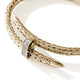 Yellow Gold Pave Diamond Spear Flex Cuff