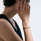 Yellow Gold Pave Diamond Spear Flex Cuff