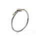 Yellow Gold and Sterling Silver Diamond Spear Flex Cuff