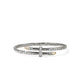 Yellow Gold and Sterling Silver Diamond Spear Flex Cuff