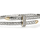 Yellow Gold and Sterling Silver Diamond Spear Flex Cuff