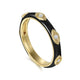 Black Enamel Ring