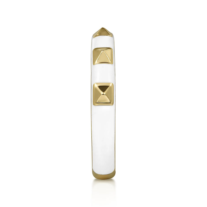 White Enamel Ring