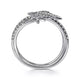 White Gold Diamond Starburst Wrap Ring
