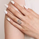 White Gold Diamond Starburst Wrap Ring