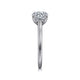 Ericka White Gold Round Diamond Engagement Ring Setting